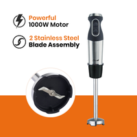 Thumbnail for best stick blender australia hand immersion blender set ergonomix handle bpa free