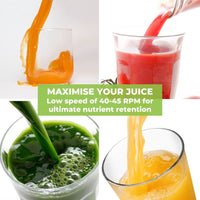 Thumbnail for optimum 600xxl best cold press slow juicer award winner Australia  more juice low rpm