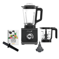 Thumbnail for optimum 9400 essential food blender smoothie drink maker with glass jug black plastic jug garlic peeler