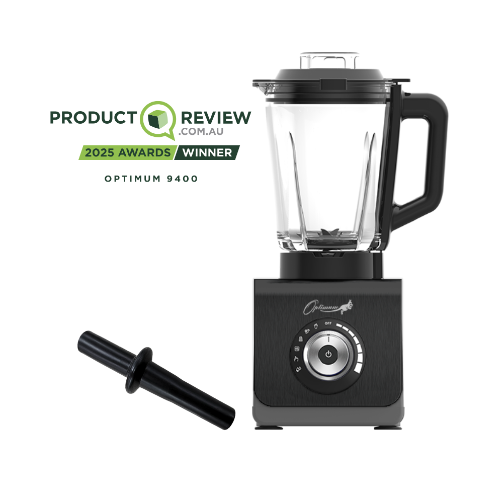 optimum 9400 essential food blender smoothie drink maker with glass jug black