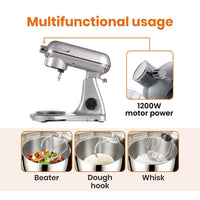 Thumbnail for optimum bon appetit stand mixer kitchenaid competitor powerful big capacity multiple attachments