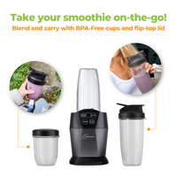 Thumbnail for Optimum Nutriforce 2.0 Extractor Smoothie Maker - Personal High Speed Blender